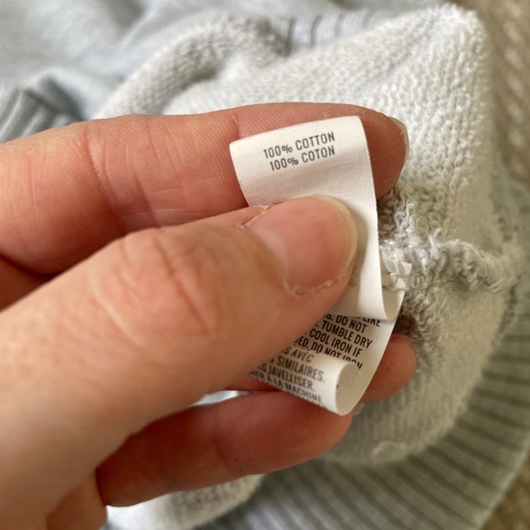 Aerie quarter snap ribbed cuff cotton pullover sweatshirt XL - Picture 5 of 5